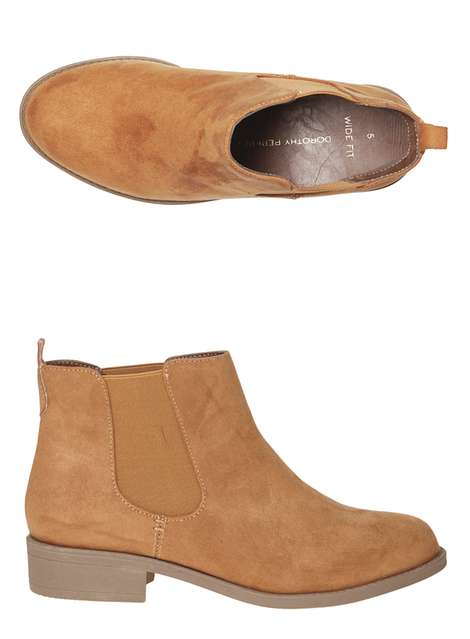 Wide fit tan 'Whammy' boots